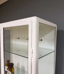 White vintage apothecary cabinet / display cabinet