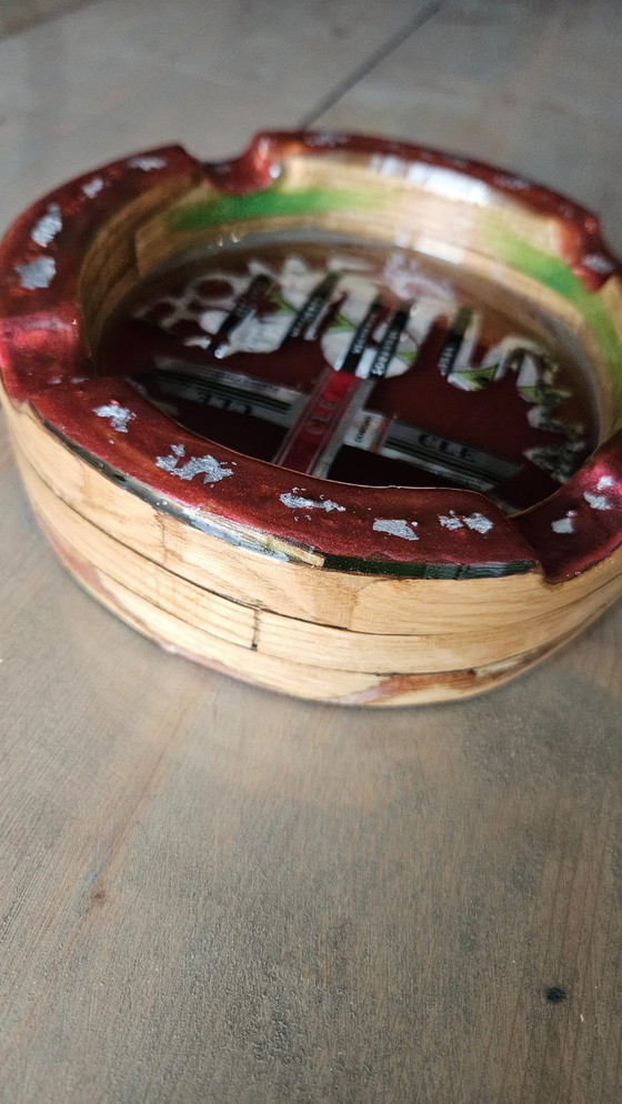 Image 1 of Handmade Cigar Ashtray, Epoxy Resin Wood Art, Luxury Smoking Accessories, Burl Wood Style, Groomsmen Gift.