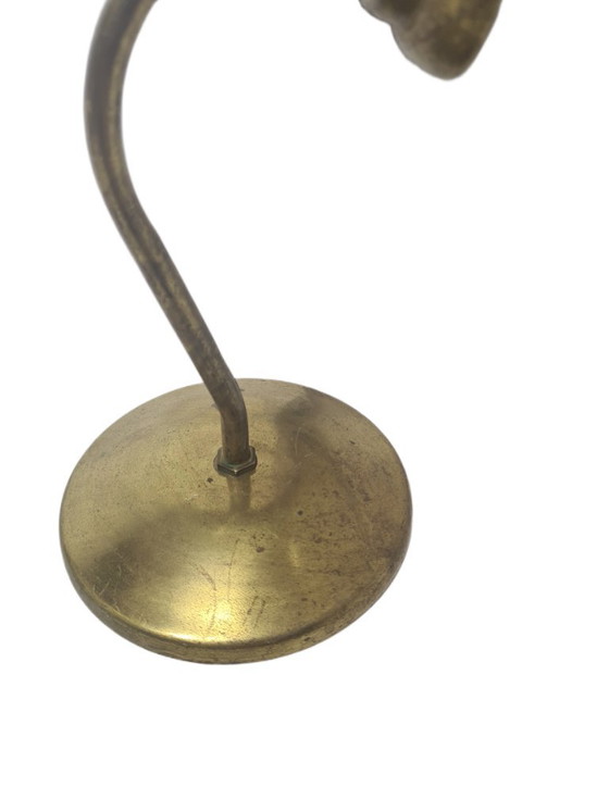 Art Deco wandlamp, Polen, jaren 1950 – Wandlampen, Glass, Brass (photo 3 of 5)