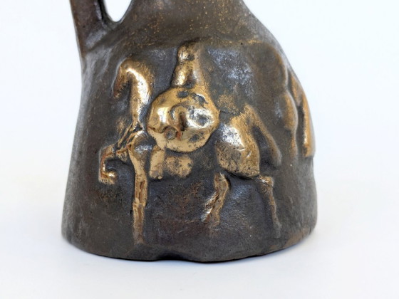 Image 1 of Sculpture en bronze brutale de Horst Dalbeck, HDV Allemagne, années 1970, style Château-Cœur