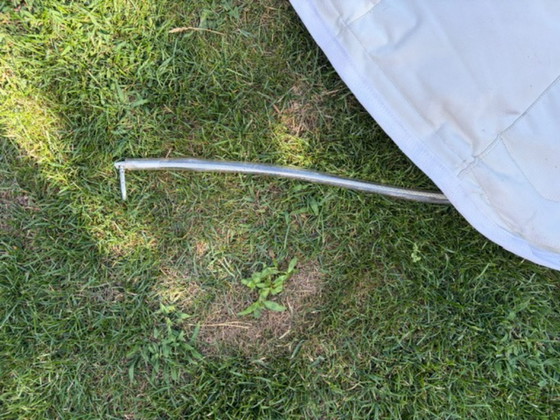 Hangmat met aluminium standaard en dik gewatteerd kussen – Ligbed tuin, Polyester (photo 14 of 29)