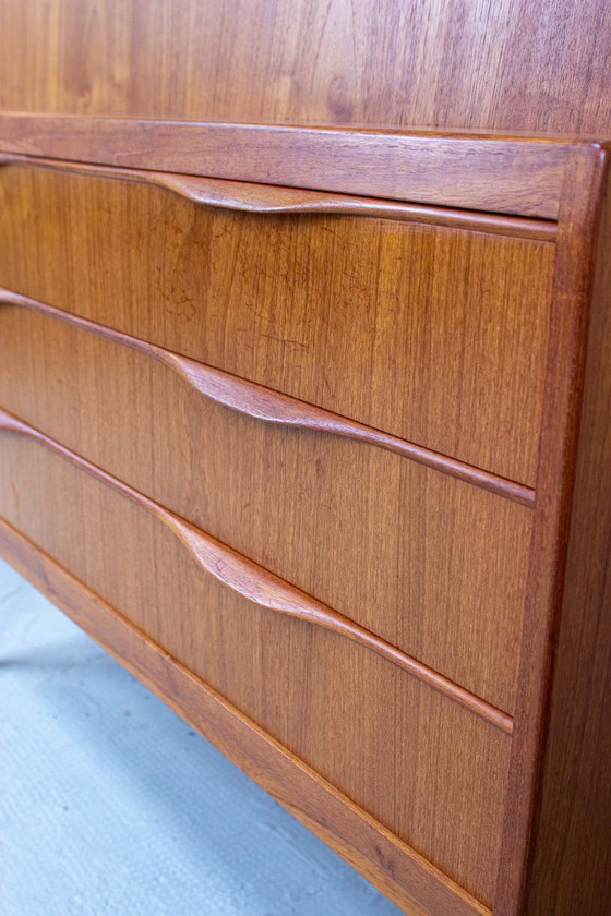 Image 1 of Scrivania da segretaria vintage in teak Erling Torvits, scrivania da scrittura danese