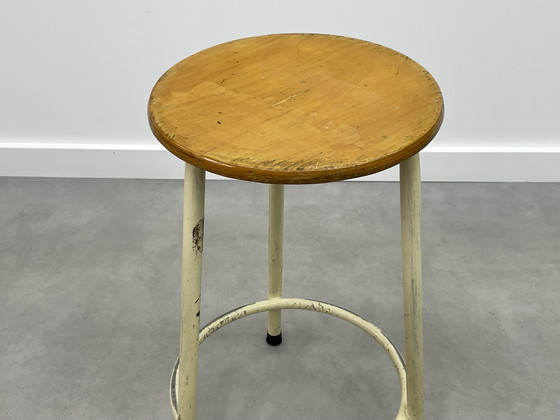 Image 1 of 4 sgabelli da officina industriali vintage