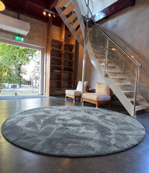 Brink en Campman Longbarn Liscio rug ice blue