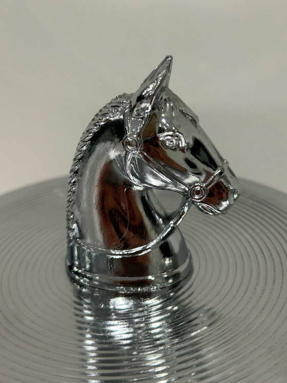 Secchiello Ghiaccio Vintage Cavallo Anni '70 - Modello Raro, Oggetti decorativi, Plastica, Cromo, Marrone (foto 9 di 9)