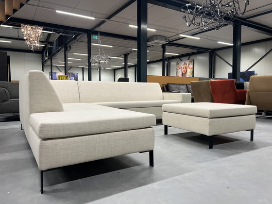 Image 1 of Gelderland 6511 Corner Sofa with Hocker Clara fabric 240x280