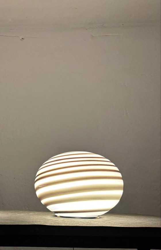 Image 1 of Large ILU di Vetro Zebra table lamp