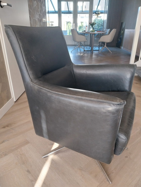 Image 1 of Lederen Fauteuil Van Novastyl