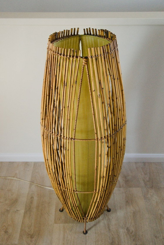 Image 1 of Lampada da terra d'epoca con canna a matita - Modernità di metà secolo