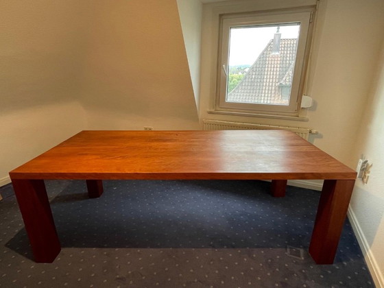 Solid wood dining table, cherry wood (photo 3 of 7)