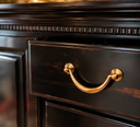 SELVA Made in Italy – Élégant Buffet bas Noir & Or