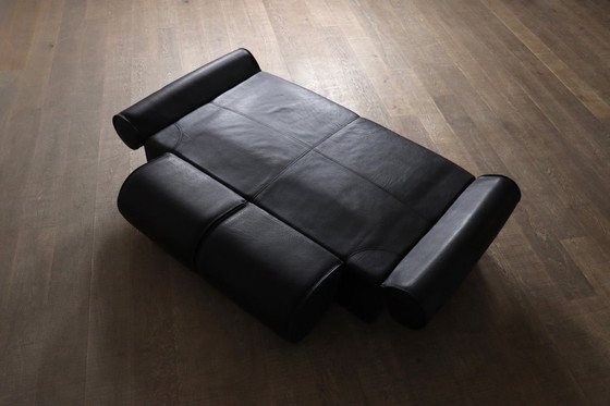 Image 1 of Marzio Cecchi sofa daybed in buffalo leather, Italy 1970s
