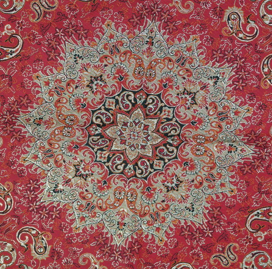 Image 1 of Handgemaakt oosters tafelkleed, zeer fijn vervaardigd van zijden draden, 75 x 75 cm