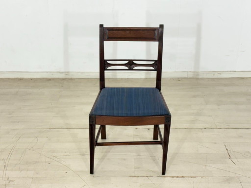 Set di 4 bellissime sedie da pranzo di design inglese | Sedia da scrivania | Sedia in mogano | Sedia vintage – kuipstoelen