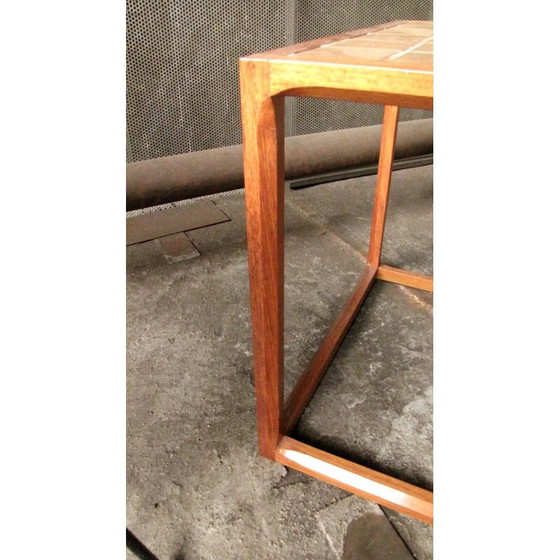 Image 1 of Vintage square Danish side table in teak by Kai Kristiansen for Aksel Kjersgaard, Denmark 1970s