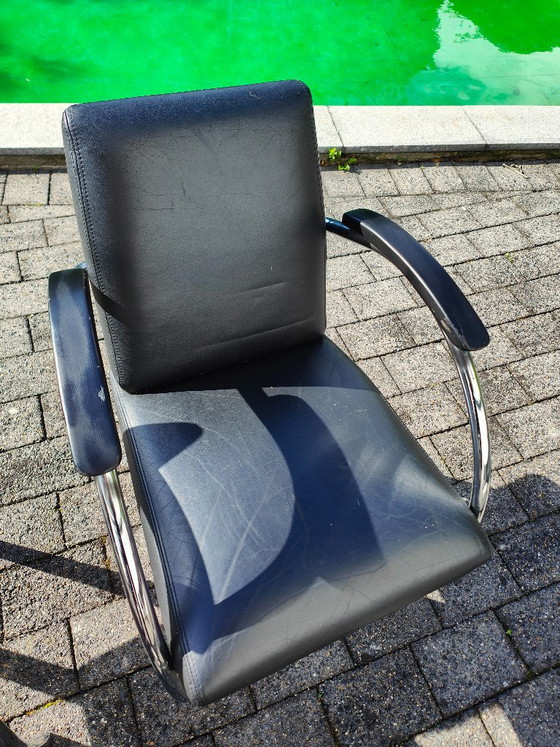 4 Gelderland 5480 Chairs in Black Leather – Dining chairs (photo 10 of 18)