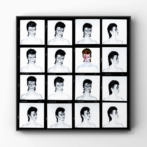 1x Fine Art Print David Bowie Aladdin Sane Contact Sheet Foto