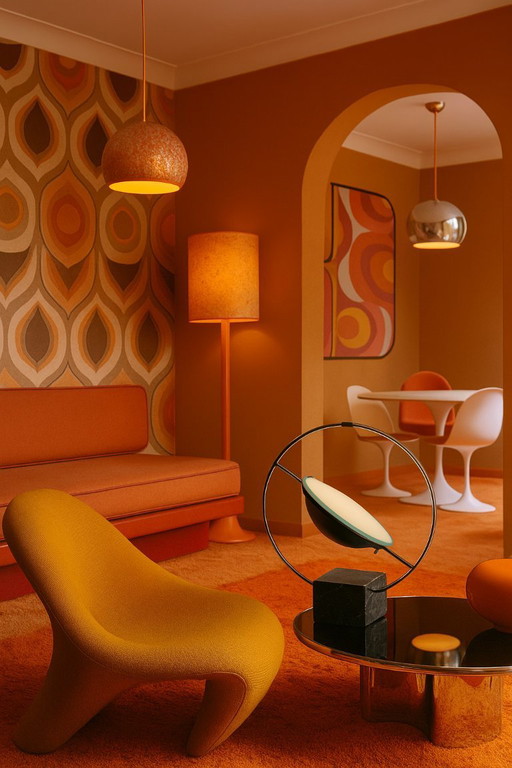 Lampada Saturn di LG per la casa di Lucien Gau, 1980