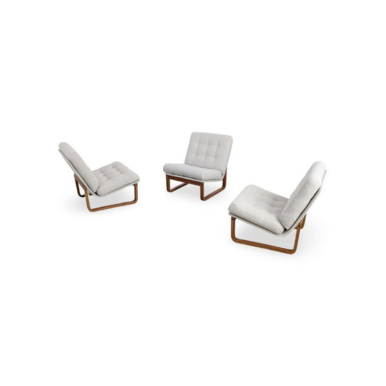 Image 1 of 3x Midcentury fauteuils Magnus Olesen Rud Thygesen eiken nieuwe hoes