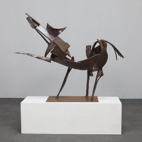 Image 1 of Sculpture du Cheval de fer par Raphaël Saintenoy, Europe, années 1960