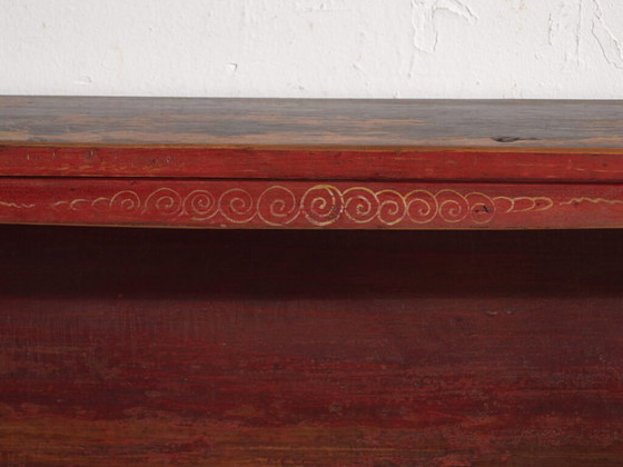 Antique low cabinet in elm wood – China, circa 1900 – Sideboard cabinet, Iron (photo 35 of 40)