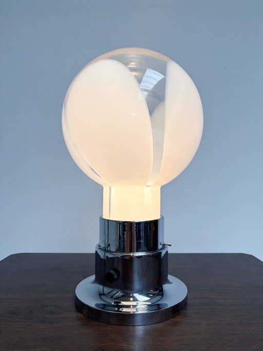 Lampada da tavolo italiana in vetro di Murano 52 cm, anni '70
