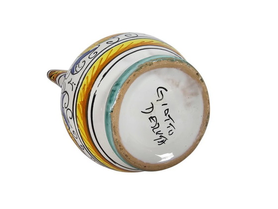Image 1 of Deruta - Majolica - hand-painted - spouted jug - Italy - 60s