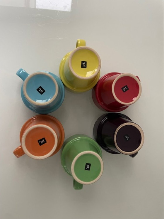 Image 1 of PT design mugs multicolour – set of 6