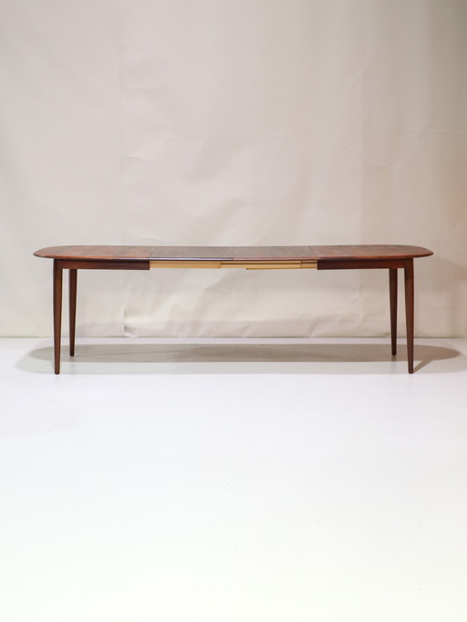 Ovaler Esstisch ausziehbar Palisander Dänisch vintage