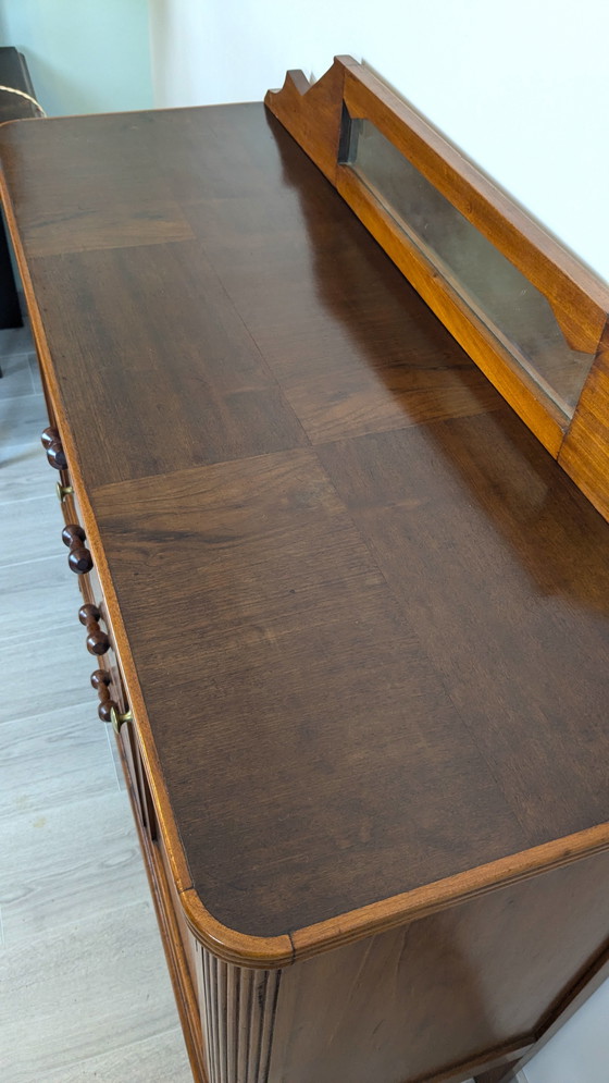 Image 1 of Vintage Mahogany and Mahogany Veneer Sideboard