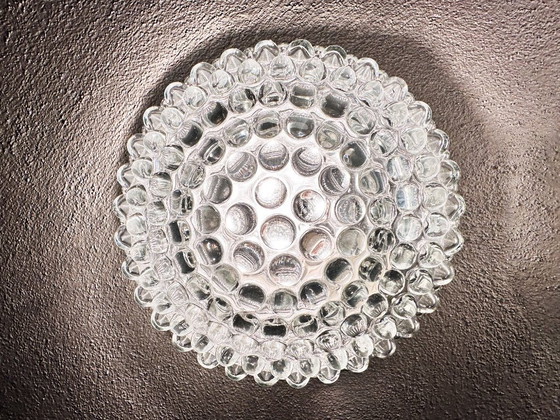 Image 1 of Vintage pair of bubble glass lamps