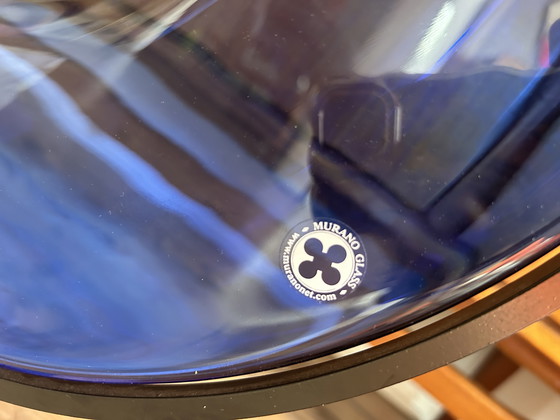 Image 1 of Murano glazen schijf op voet Object Schijf