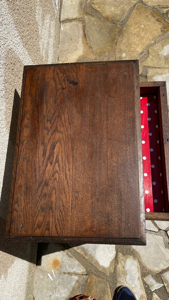 Image 1 of Comodino anni '40 in rovere massello, Francia