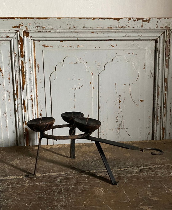 Old popular candelabrum – Candle holders, Iron (photo 3 of 7)