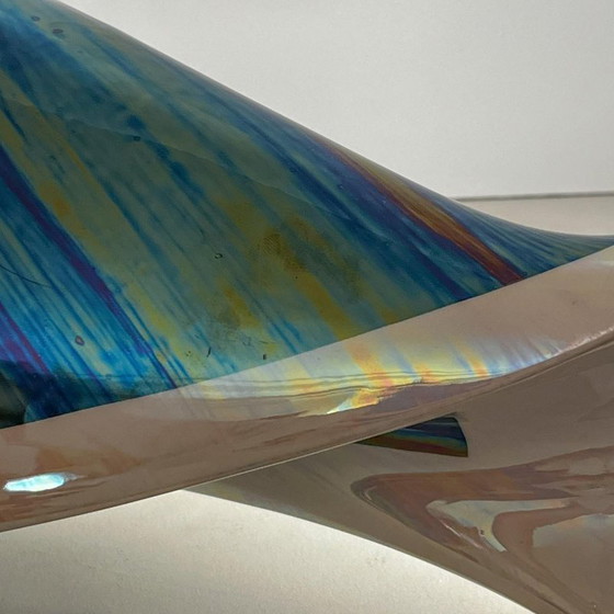 Vase sculptural en céramique irisée, années 1960-1970 – Ceramic (photo 12 of 14)