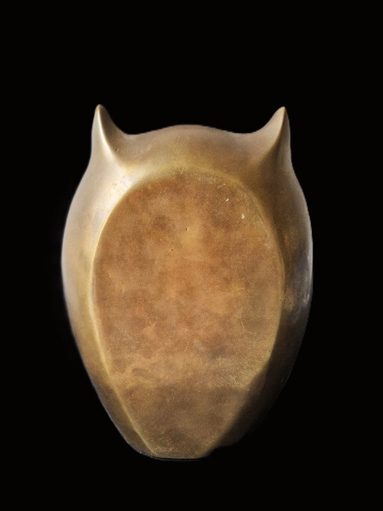Image 1 of Caravell Design - Grootste maat koperen uil - 1736 gram!