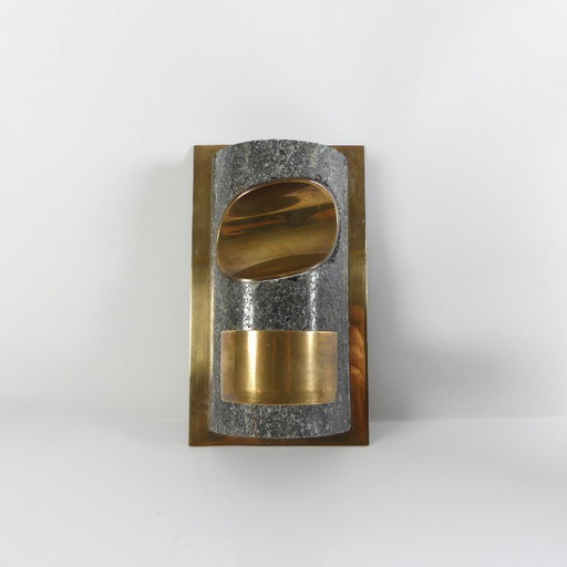 Saulo Sulitjelma Norway WAND KERZENHALTER Brutalismus 60er Jahre