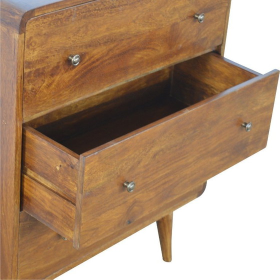 Image 1 of Commode in massief mangohout met kastanjehouten look