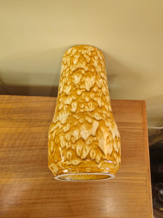 Image 1 of Vintage Scheurich Yellow West Germany Vase