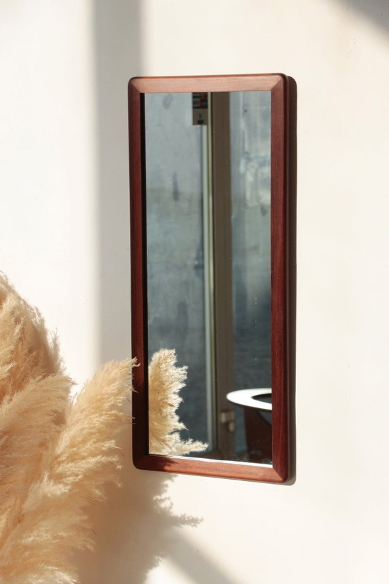 Image 1 of Miroir Rectangulaire en teck - Vintage - 04.01.24.02 