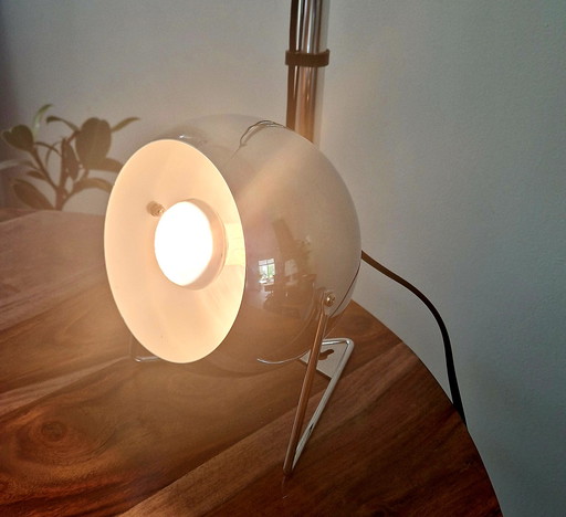 Lampe Space Age- Métal chromé- 1980s 