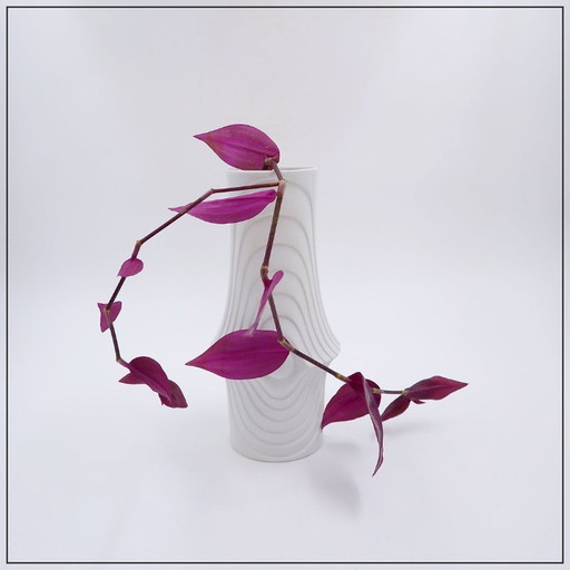 Vase en porcelaine Op Art de Royal Bavaria KPM, Allemagne, années 1970
