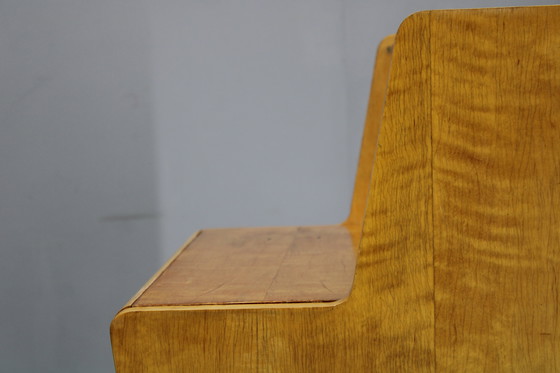 Image 1 of Nachtkastjes en ladekast met glazen legplank uit 1960, Tsjecho-Slowakije