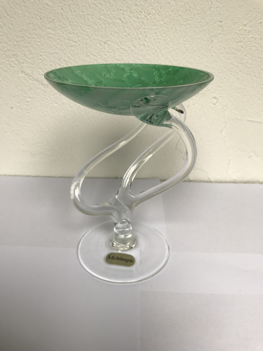 Voetkom van studioglas / Michelangelo – schalen