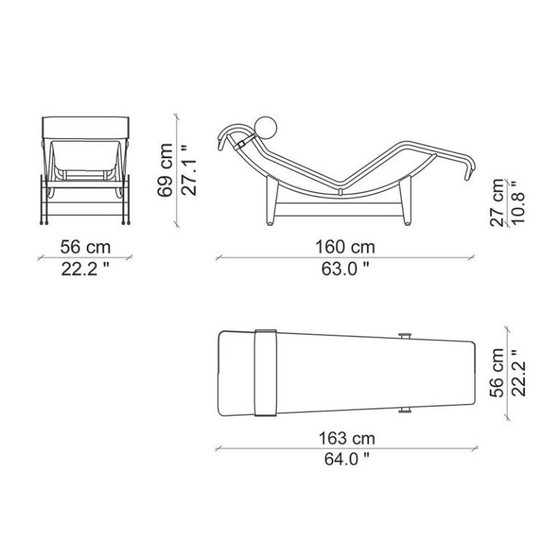 Image 1 of LC4 Chaise Lonque Figli di Amedeo | Cassina | 1e editie
