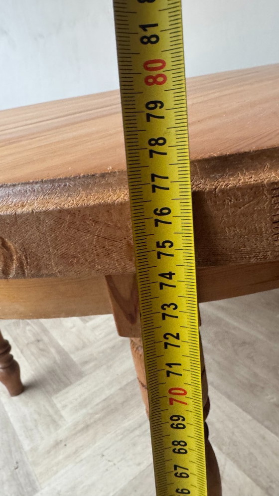 Image 1 of tavolo allungabile in pino, francese