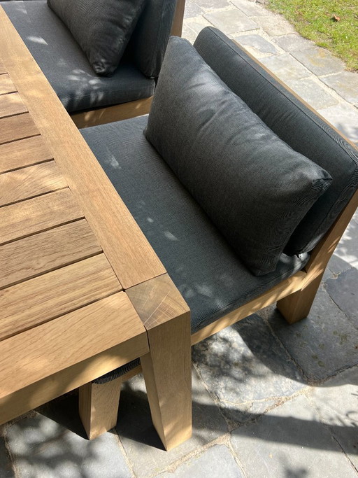 PIET BOON | Niek/Anne Low dining set  6-pers | zgan 