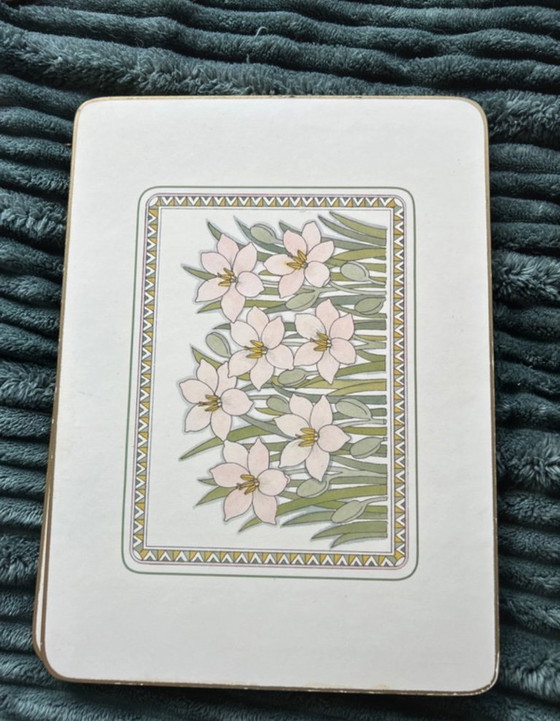 Image 1 of 6 vintage onderzetters Tauton Vale