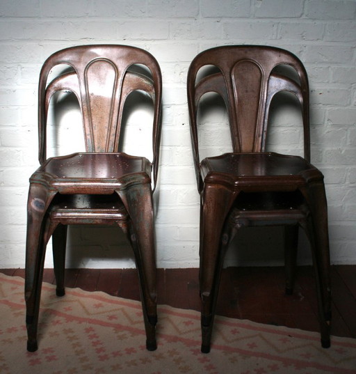 4 sillas Fibrocit restauradas