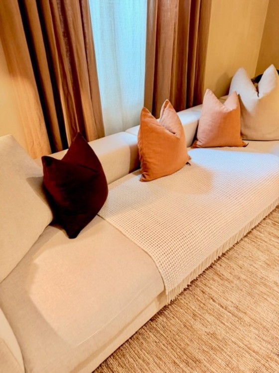 Divano beige 3-5 posti, Camerich Belgique, Divani 3 posti, Tessile, Modern (foto 5 di 5)